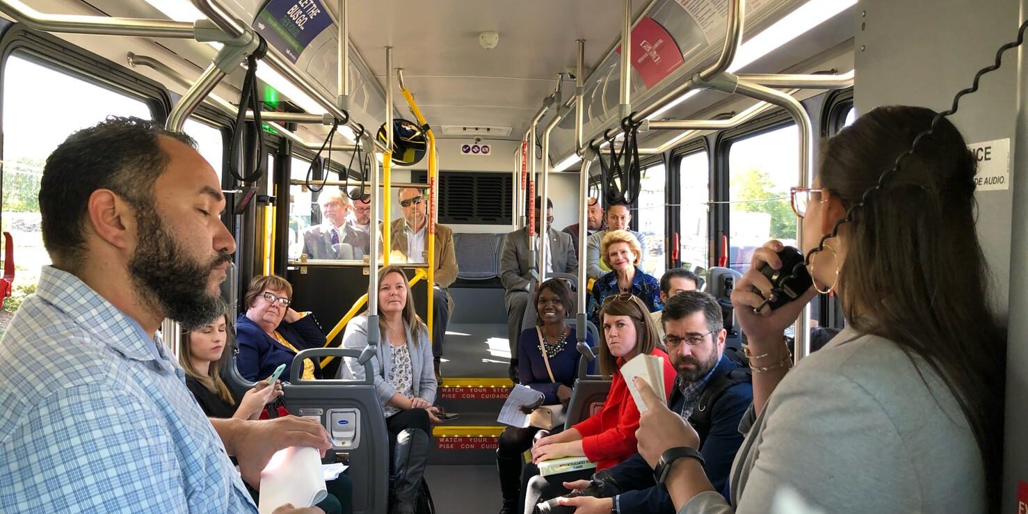 Senator Stabenow Bus Tour of Sustainable Projects & Green Infrastructure in Grand Rapids